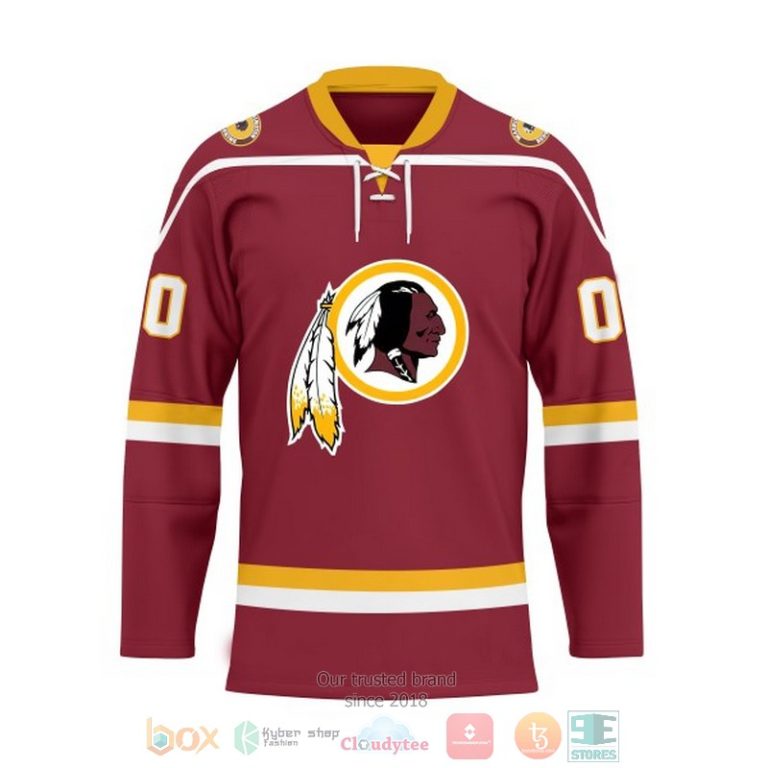 Personalized Washington Redskins NFL Custom Hockey Jersey 1