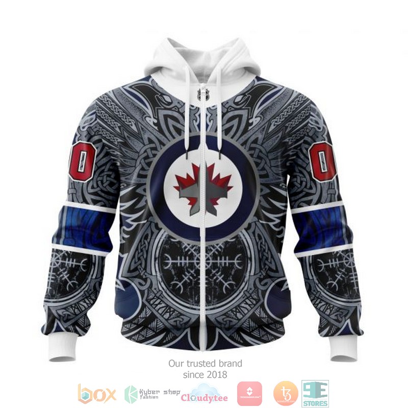 Personalized Winnipeg Jets NHL Norse Viking Symbols custom 3D shirt hoodie 1