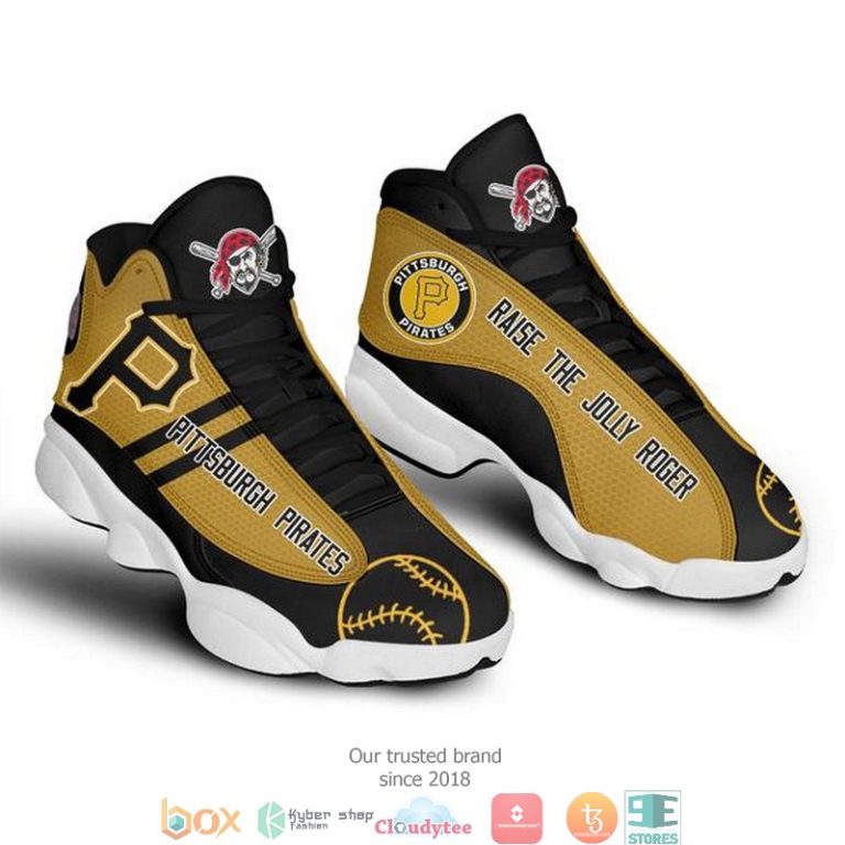 Pittsburgh Pirates MLB 2 Baseball Air Jordan 13 Sneaker Shoes