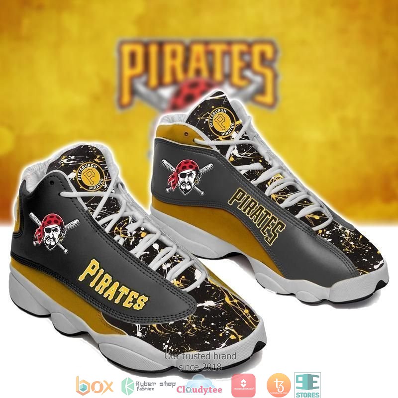 Pittsburgh Pirates MLB football teams big logo 32 Air Jordan 13 Sneaker Shoes