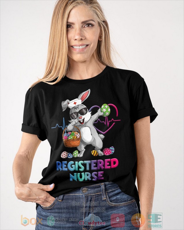 Registered Nurse Bunny Dabbing shirt hoodie 1 2 3 4 5 6 7