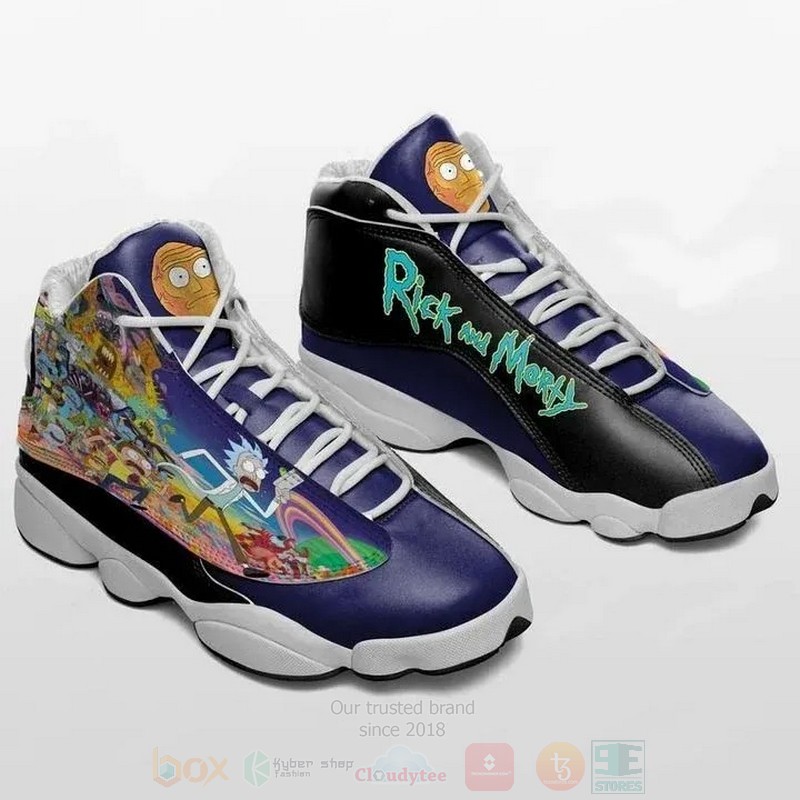 Rick And Morty Air Jordan 13 Shoes