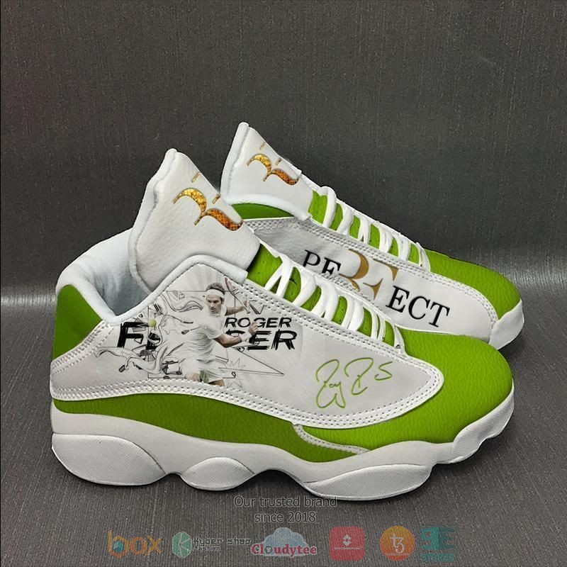 Roger Federer tennis player Air Jordan 13 shoes