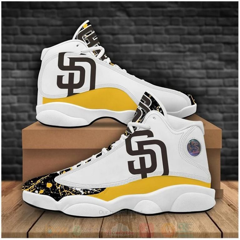 San Diego Padres Football MLB Air Jordan 13 Shoes