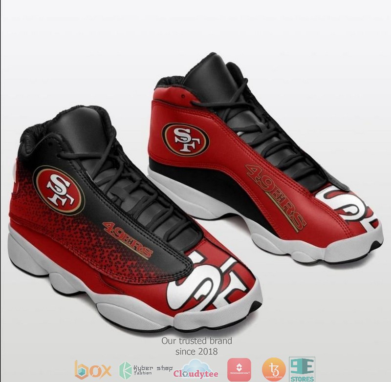 San Francisco 49ers NFL Football Team 22 Air Jordan 13 Sneaker Shoes