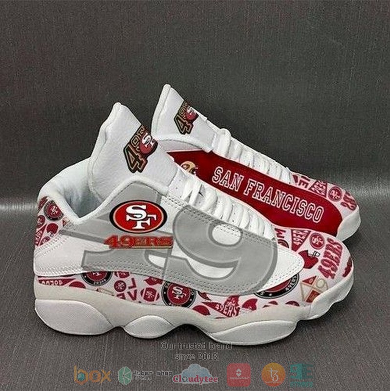 San Francisco 49ers NFL team logo Air Jordan 13 shoes