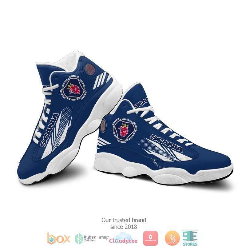 Scania Blue Air Jordan 13 Sneaker Shoes 1 2 3