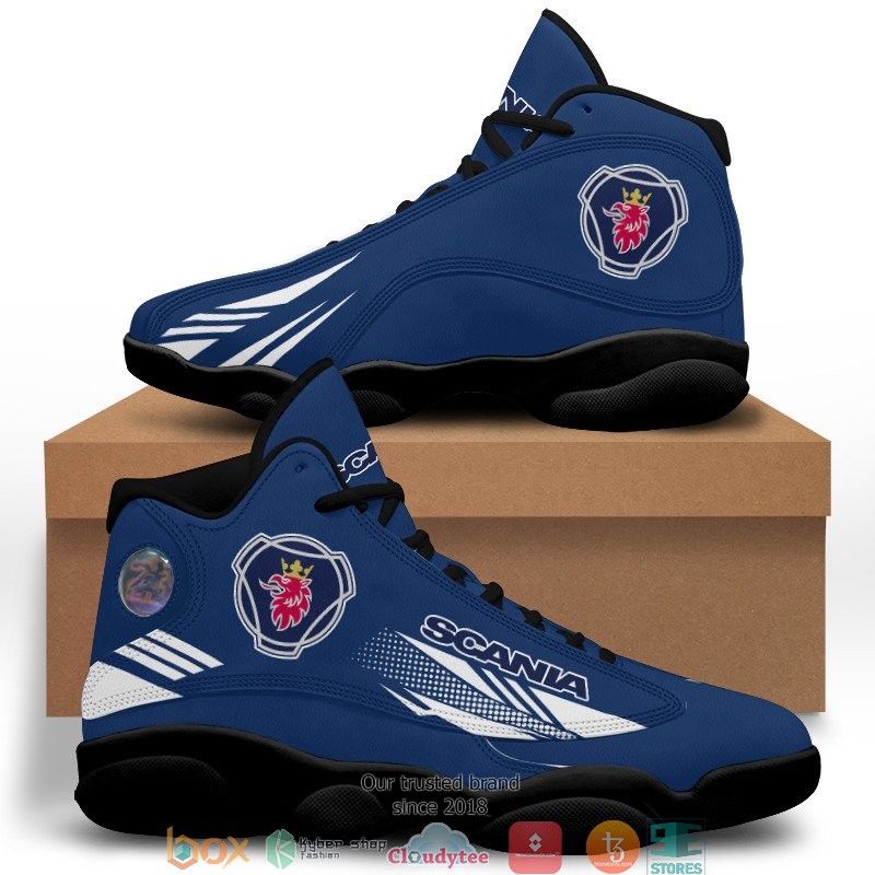 Scania Blue Air Jordan 13 Sneaker Shoes 1 2 3 4 5 6
