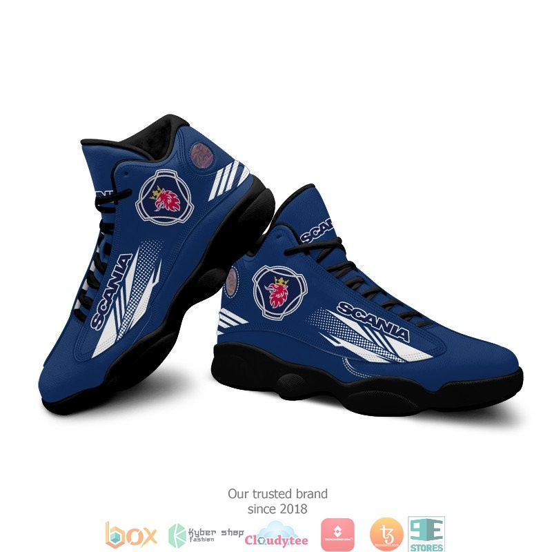 Scania Blue Air Jordan 13 Sneaker Shoes 1 2 3 4 5 6 7