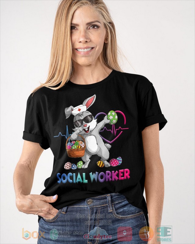 Social Worker Bunny Dabbing shirt hoodie 1 2 3 4 5 6 7
