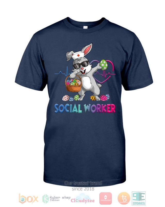 Social Worker Bunny Dabbing shirt hoodie 1 2 3 4 5 6 7 8
