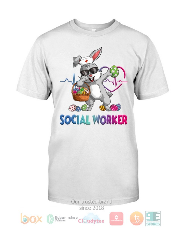 Social Worker Bunny Dabbing shirt hoodie 1 2 3 4 5 6 7 8 9 10 11 12