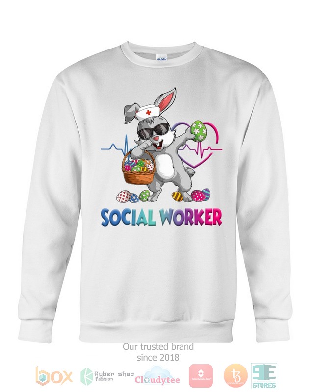Social Worker Bunny Dabbing shirt hoodie 1 2 3 4 5 6 7 8 9 10 11 12 13 14 15 16