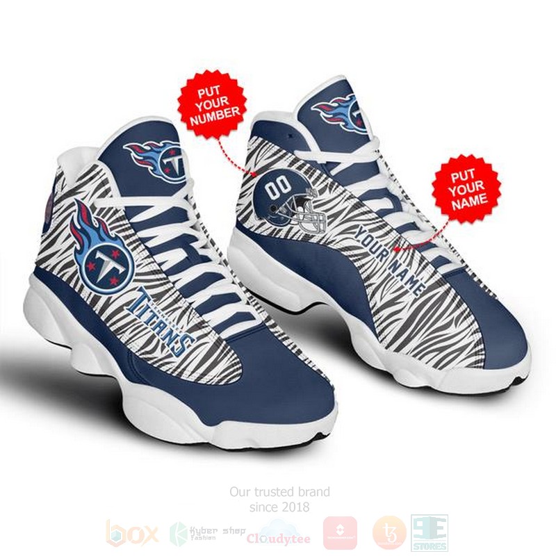Tennessee Titans NFL Personalized Air Jordan 13 Shoes
