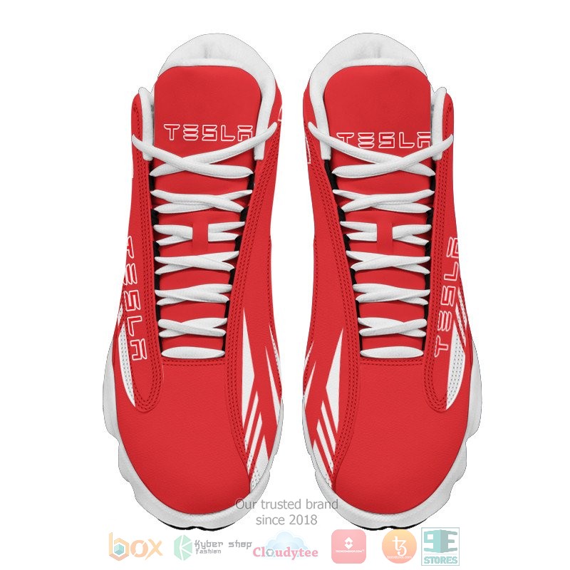 Tesla red Air Jordan 13 shoes 1 2 3 4