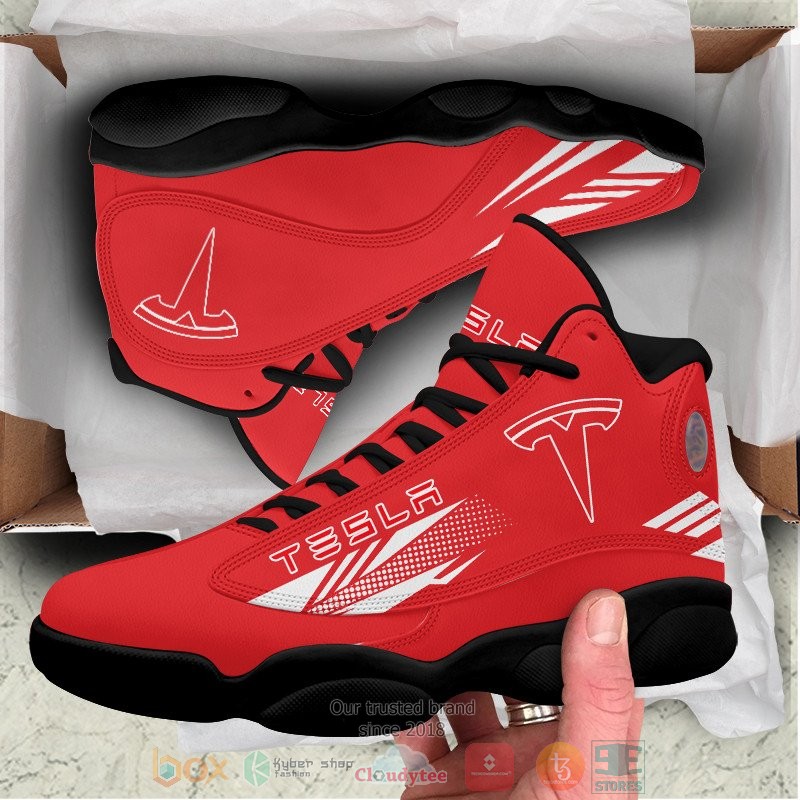 Tesla red Air Jordan 13 shoes 1 2 3 4 5