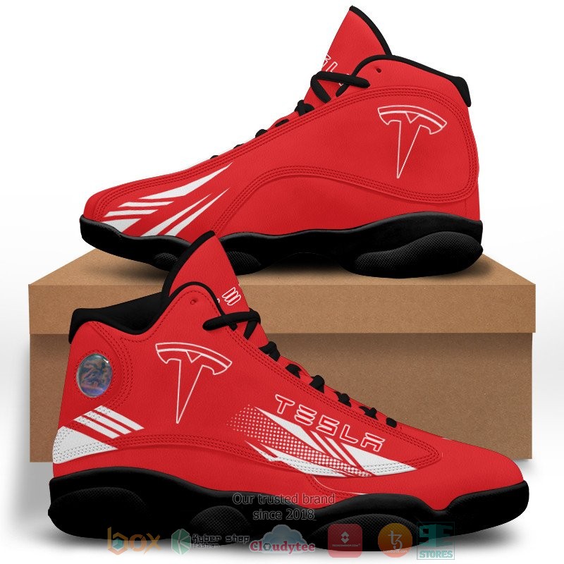 Tesla red Air Jordan 13 shoes 1 2 3 4 5 6
