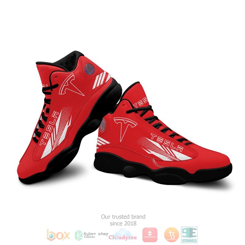 Tesla red Air Jordan 13 shoes 1 2 3 4 5 6 7