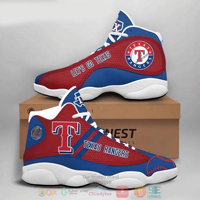 Texas Rangers Football MLB logo Air Jordan 13 shoes