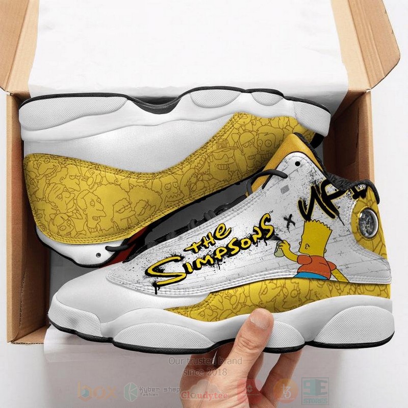 The Simpsons Cartoon Air Jordan 13 Shoes