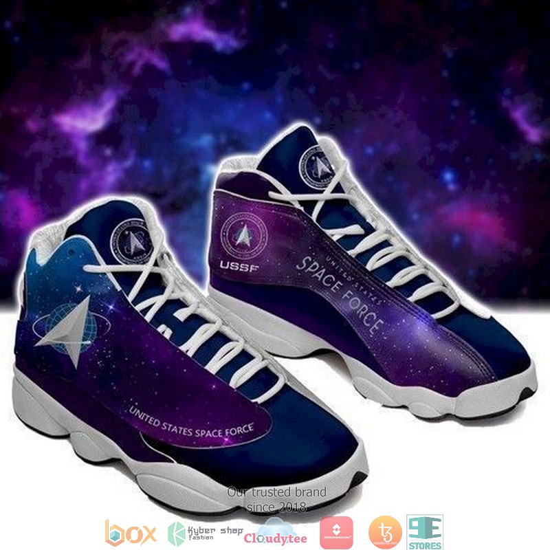 United States Space Force 8 Air Jordan 13 Sneaker Shoes