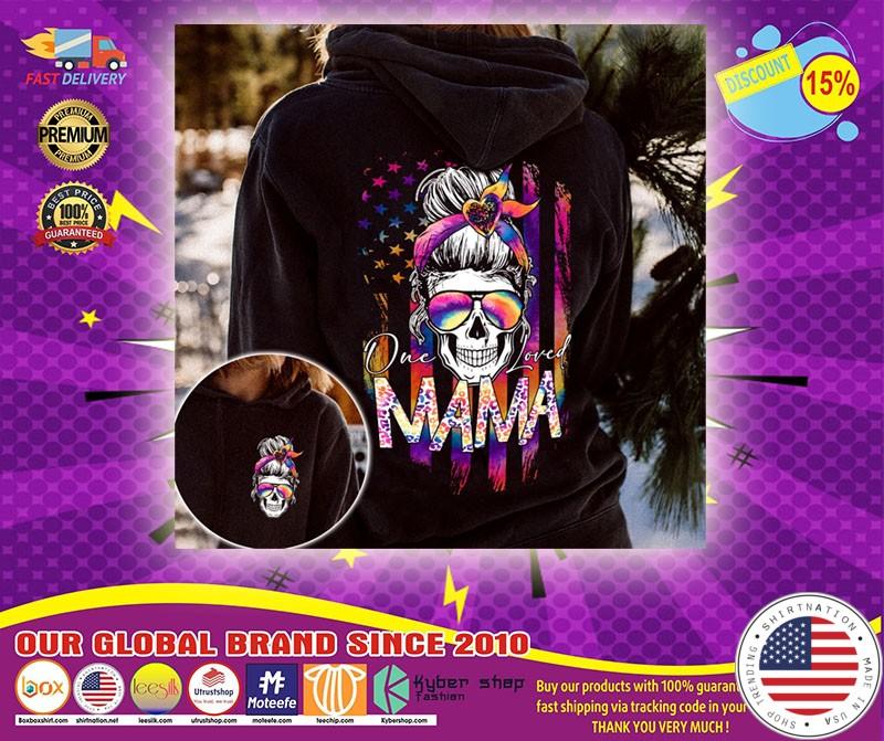 Skull colorful one loved mama 3d hoodie1