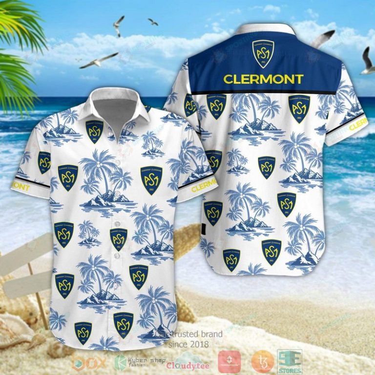 ASM Clermont Auvergne Hawaiian shirt short