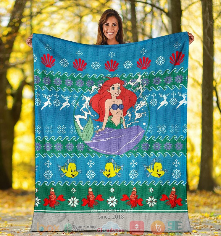 A Little Mermaid Ugly Christmas Blanket 1 2 3 4 5