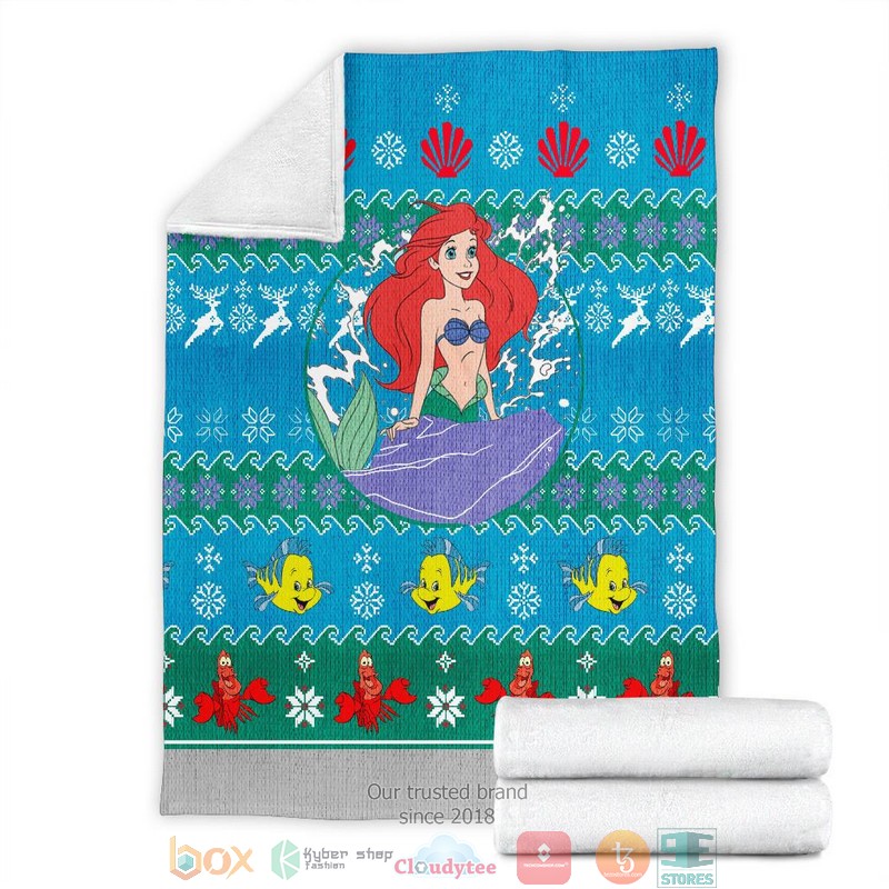 A Little Mermaid Ugly Christmas Blanket 1 2 3 4 5 6