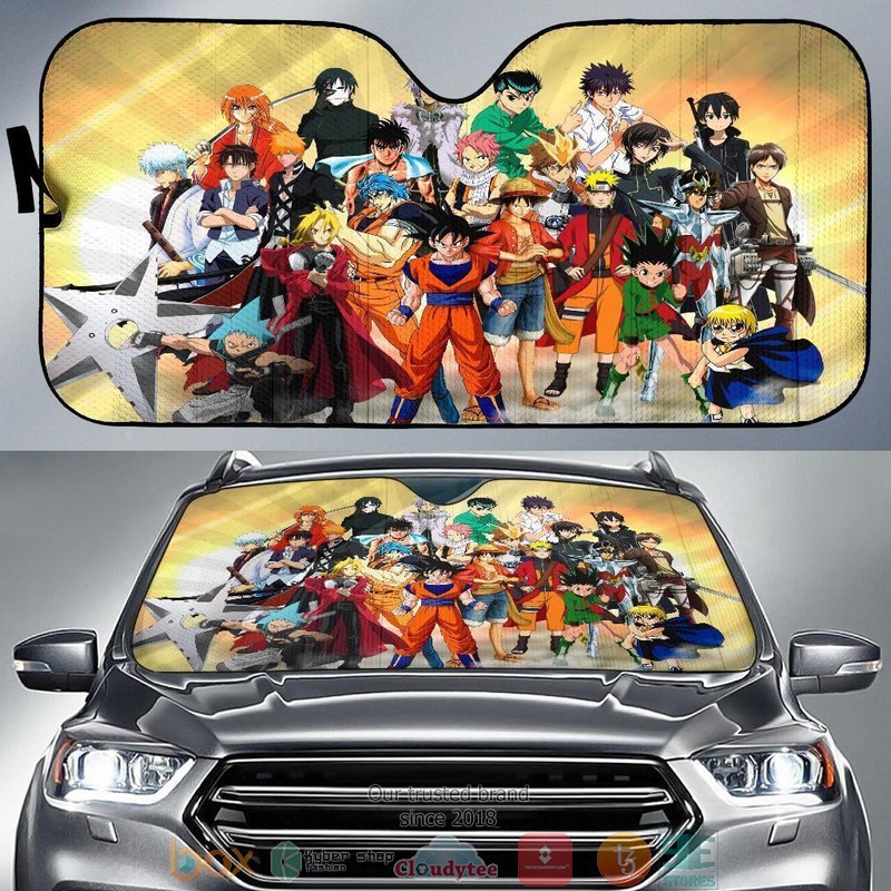 Anime Heroes New Auto Car Sunshade