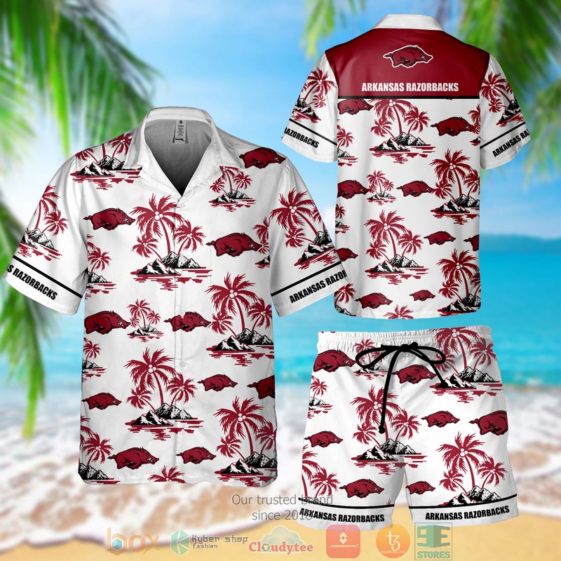 Arkansas Razorbacks Hawaiian Shirt Short