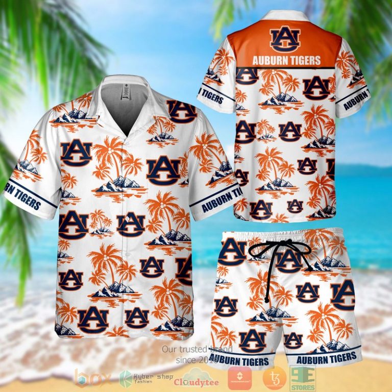 Auburn Tigers Hawaiian Shirt Short