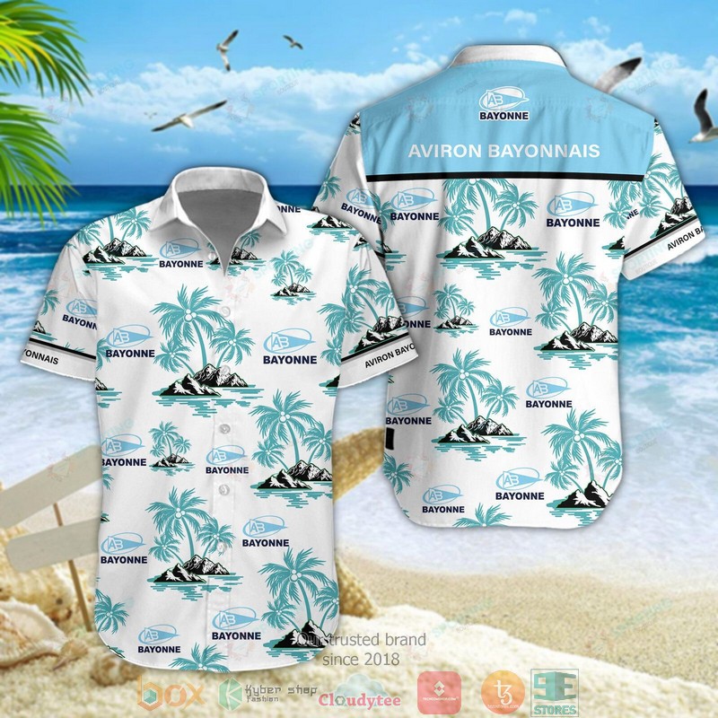Aviron Bayonnais Hawaiian shirt short