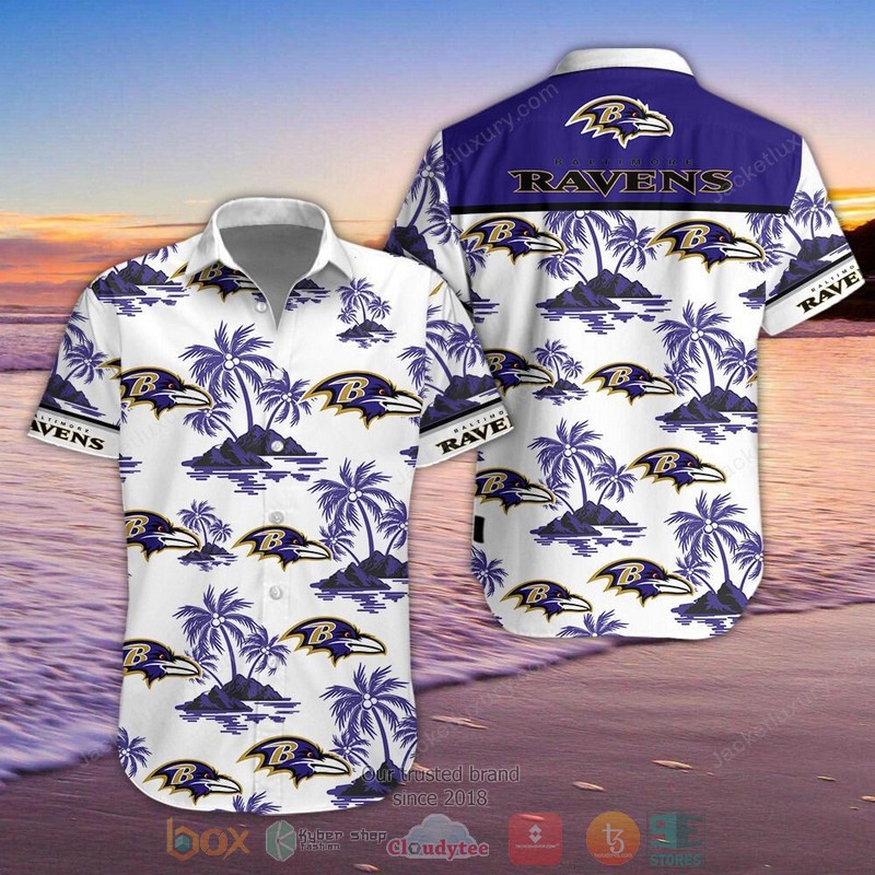 Baltimore Ravens Hawaiian Shirt Shorts