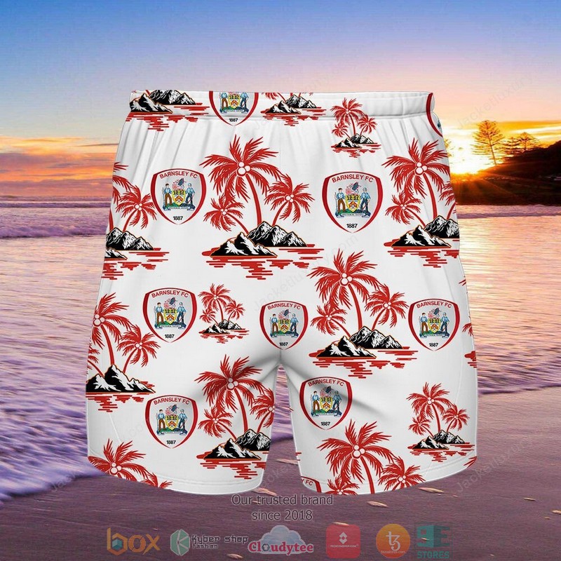 Barnsley F.C Hawaiian shirt short 1