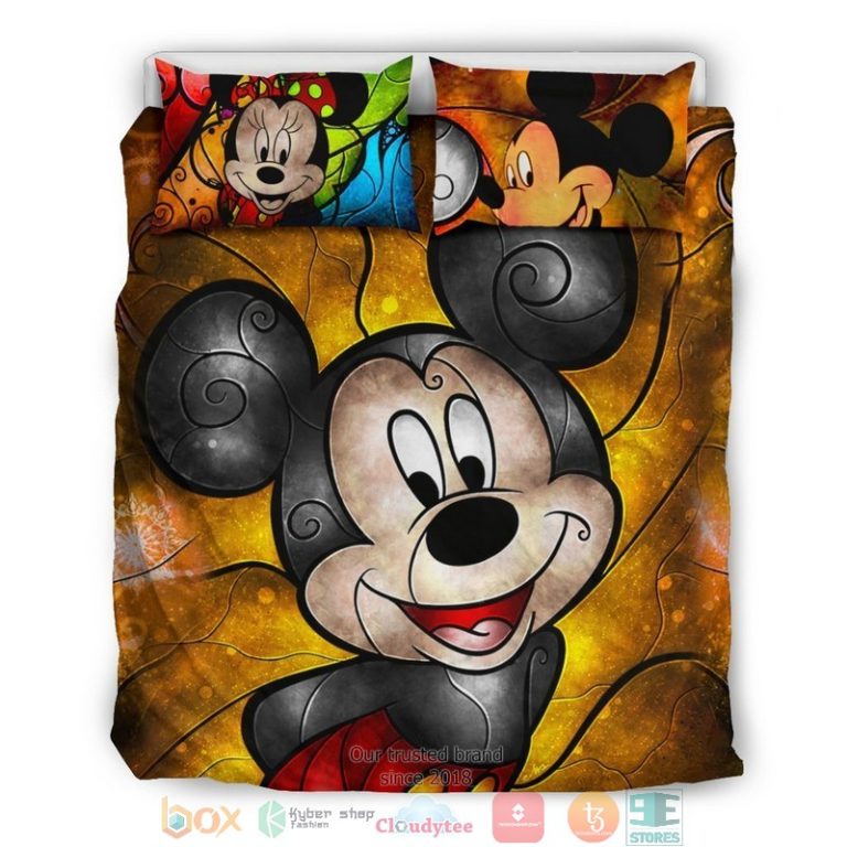 Beautiful Mickey And Minnie Bedding Set