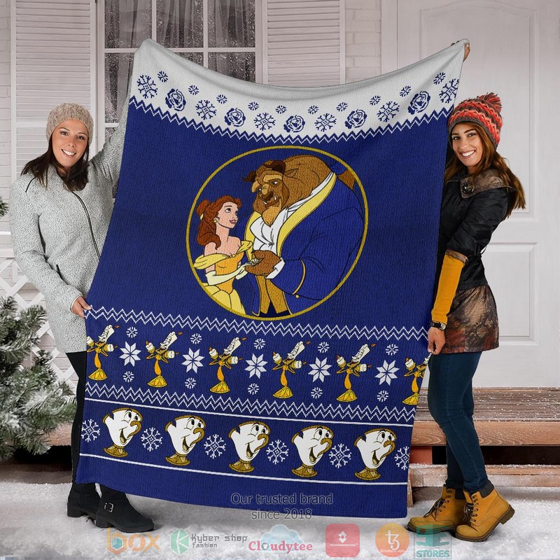 Beauty And The Beast Ugly Christmas Blanket