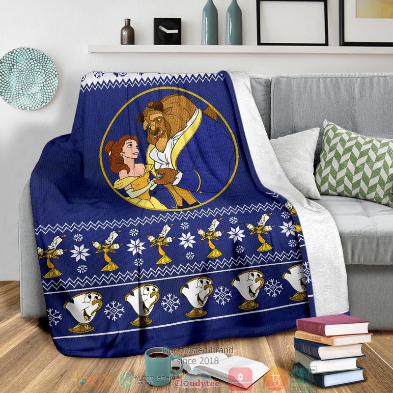 Beauty And The Beast Ugly Christmas Blanket 1 2 3