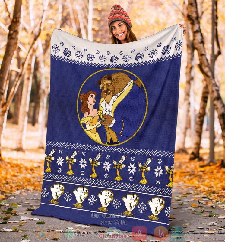 Beauty And The Beast Ugly Christmas Blanket 1 2 3 4