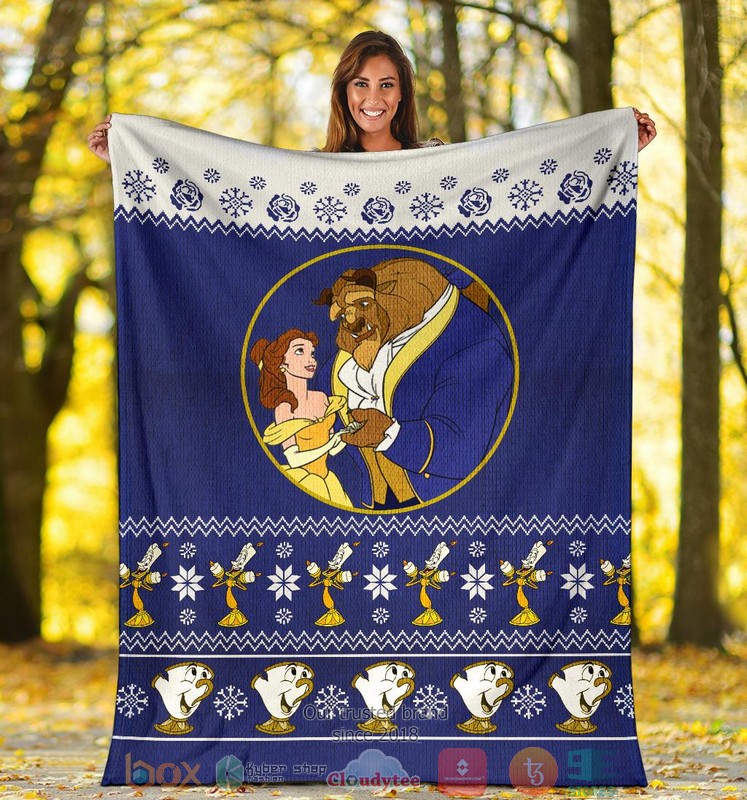 Beauty And The Beast Ugly Christmas Blanket 1 2 3 4 5