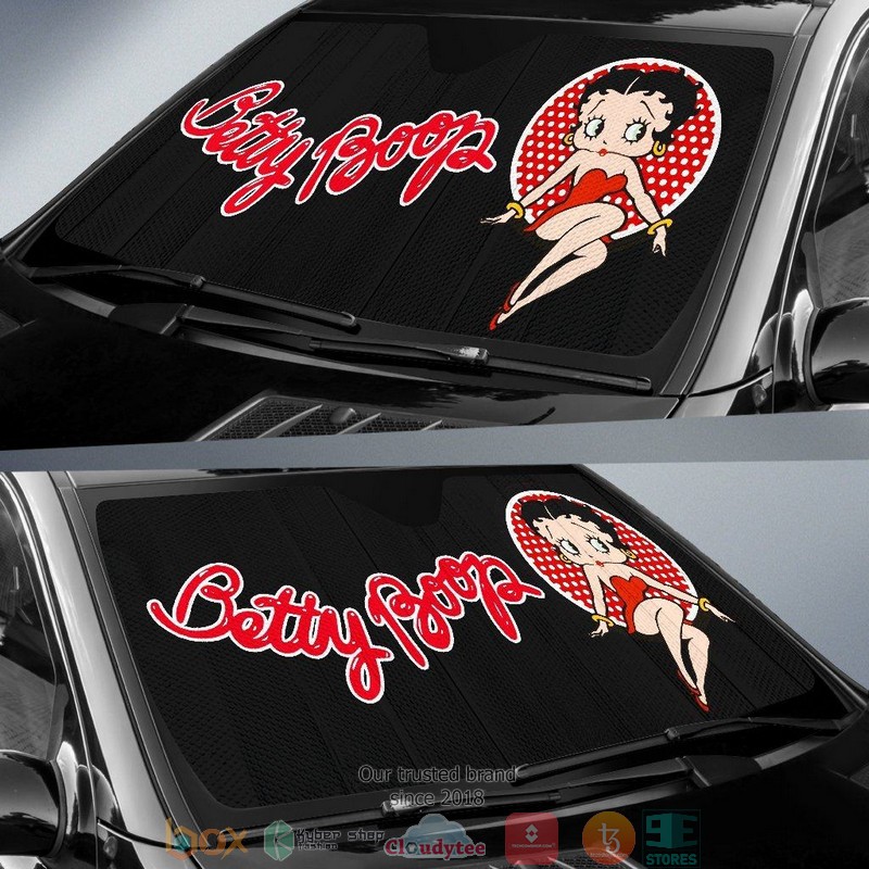 Betty Boop Sexy Cartoon Car Sunshade 1