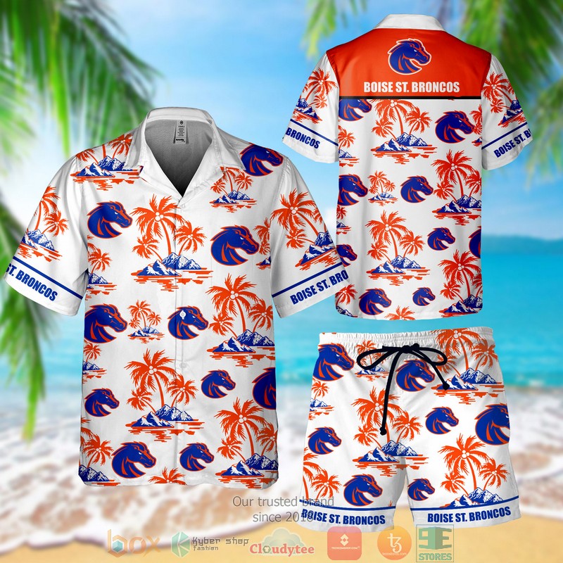 Boise St. Broncos Hawaiian Shirt Short