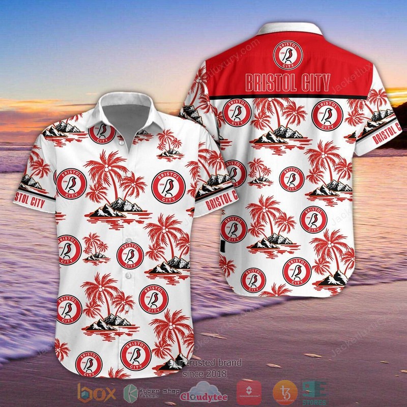Bristol City Hawaiian shirt short