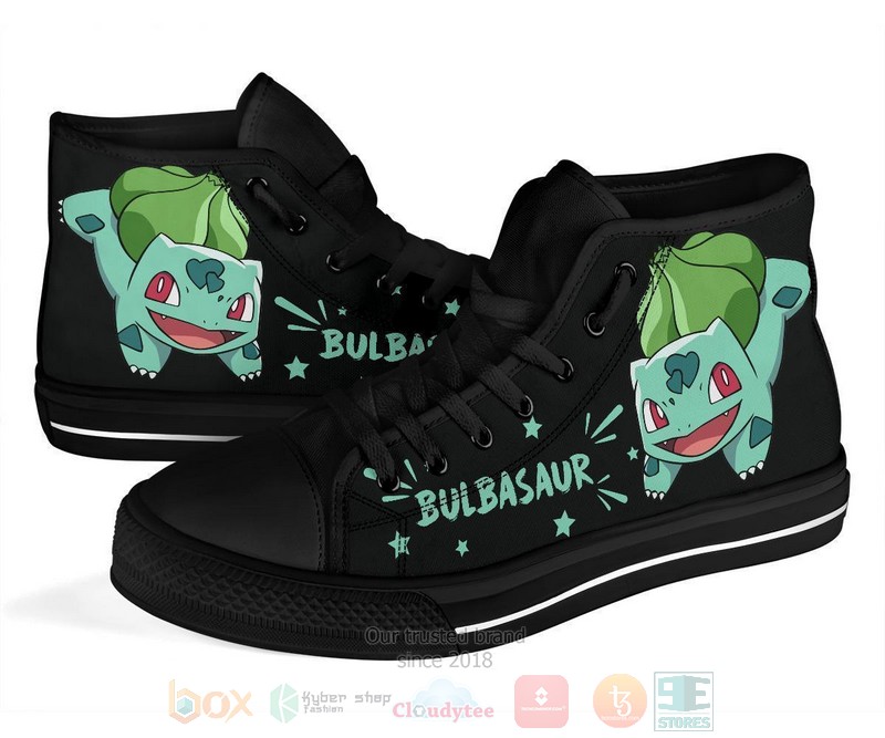 Bulbasaur Canvas high top shoes 1