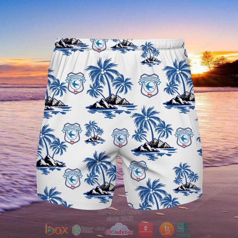 Cardiff City F.C Hawaiian shirt short 1