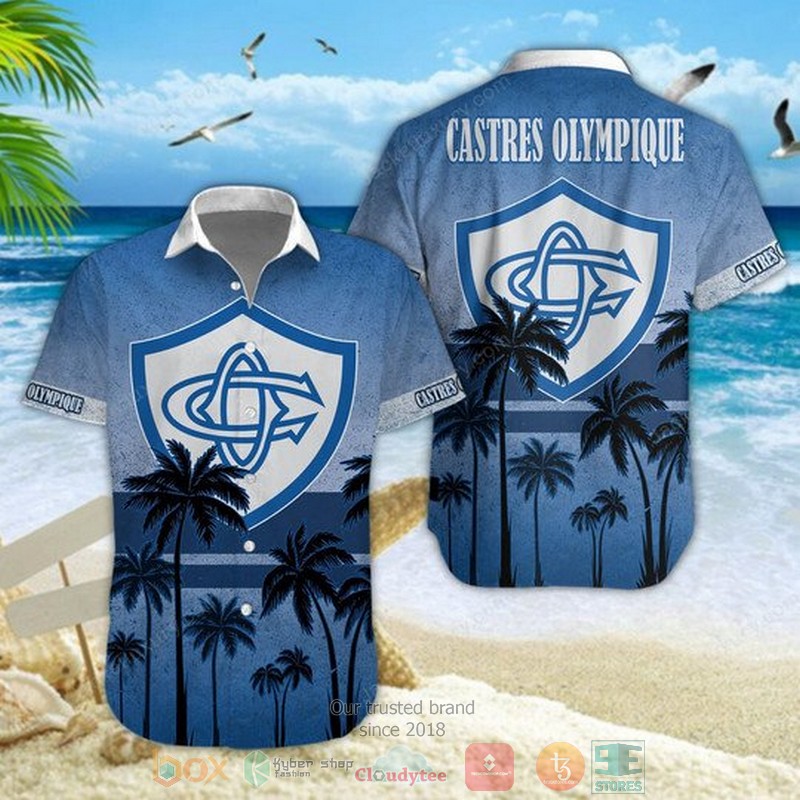Castres Olympique palm tree Hawaiian Shirt Shorts