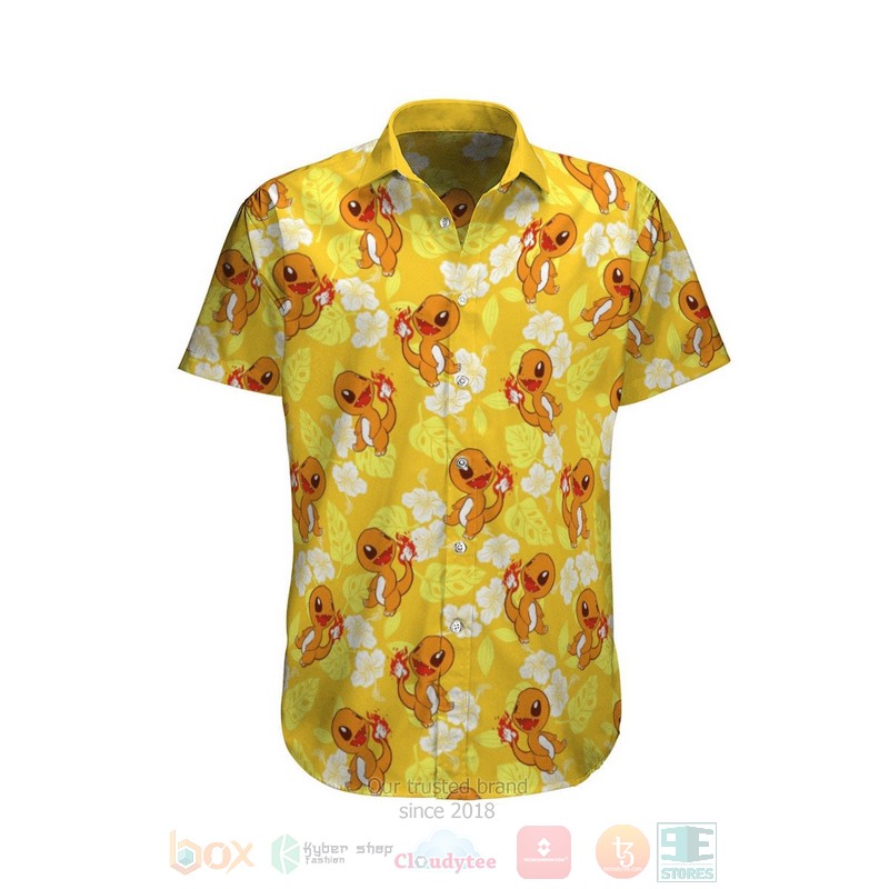Charmander Pokemon Hawaiian Shirt