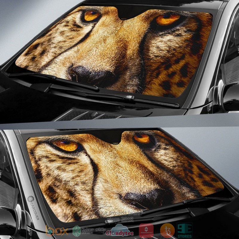 Cheetah Cool Car Sunshade 1