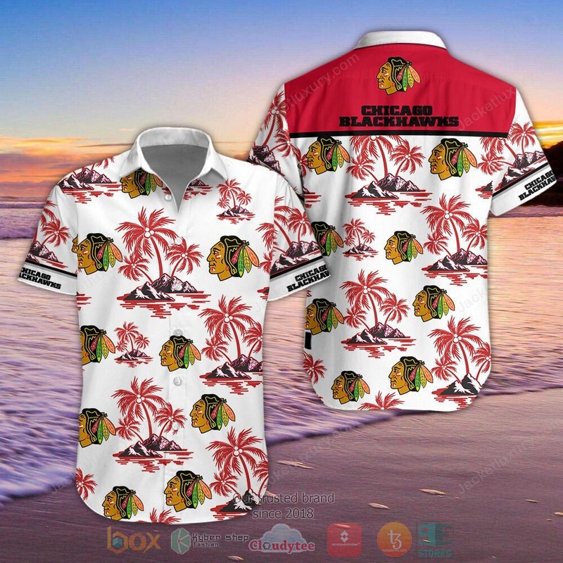 Chicago Blackhawks Hawaiian Shirt Shorts