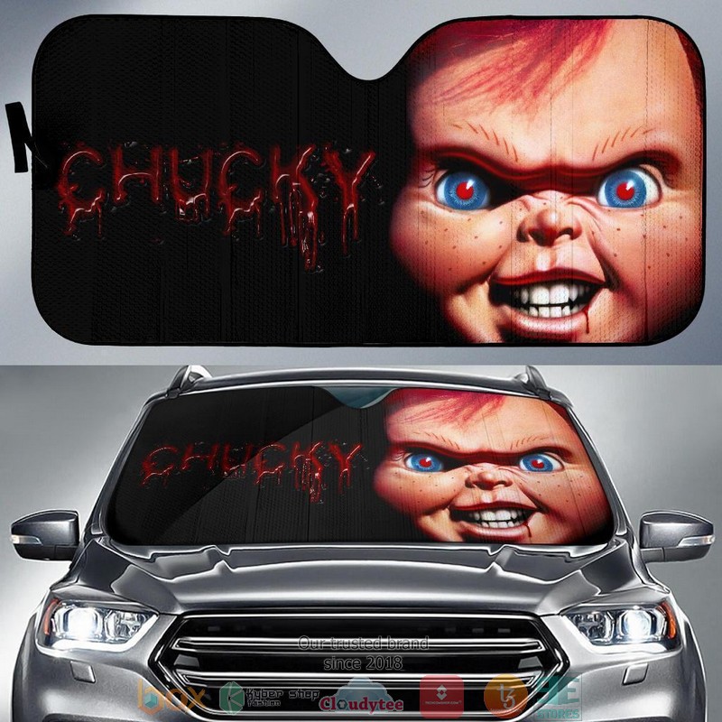 Chucky Horror Car Window Car Sunshade